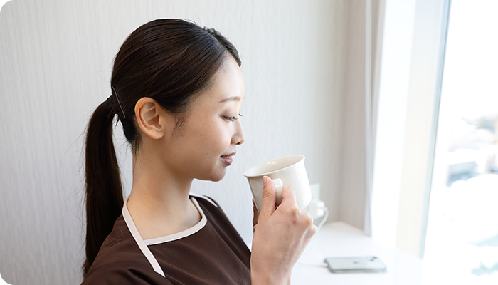 下剤の服用を院内で行えます